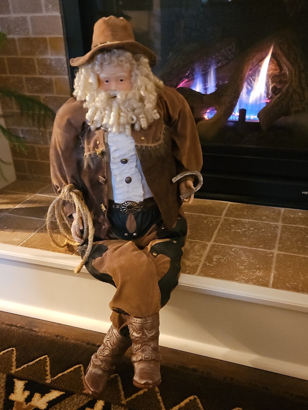 Rustic Western Cowboy Farrier / Santa - Horseman - Ranch - Oversized & Detailed